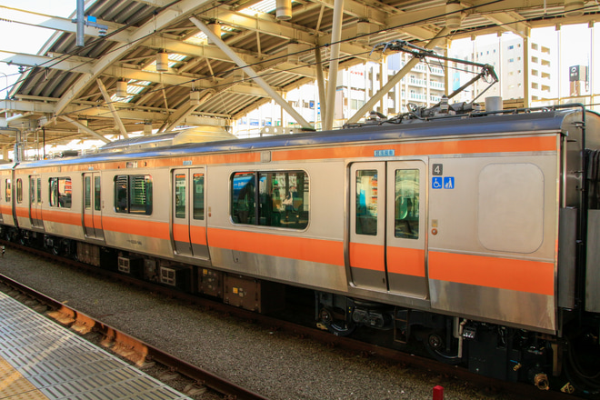 【JR東】E233系H45編成　東京総合車両センター出場を武蔵小金井駅で撮影した写真