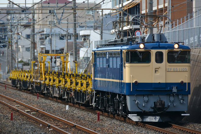 【JR東】EF65-1105牽引東鷲宮工臨返空運転を東浦和駅で撮影した写真