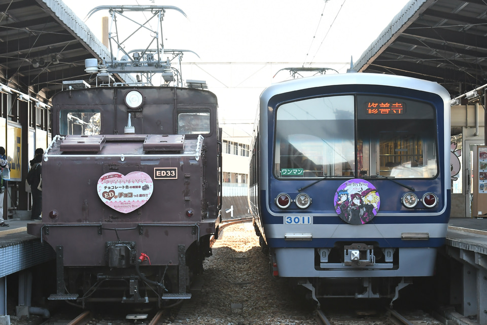 【伊豆箱】チョコレート色の機関車EDが“チョコっと”運行 !!の拡大写真