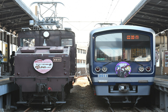 【伊豆箱】チョコレート色の機関車EDが“チョコっと”運行 !!を三島駅で撮影した写真
