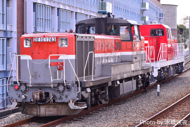 【JR貨】DD200-5 兵庫川崎重工業を出場を兵庫駅で撮影した写真