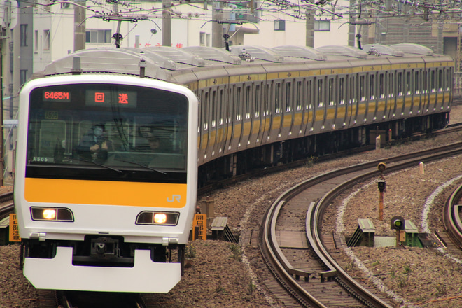 【JR東】E231系A505編成東京総合車両センター出場回送を恵比寿～渋谷間で撮影した写真