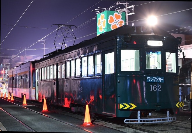 【阪堺】新型トラム1101形1101号車搬入を不明で撮影した写真