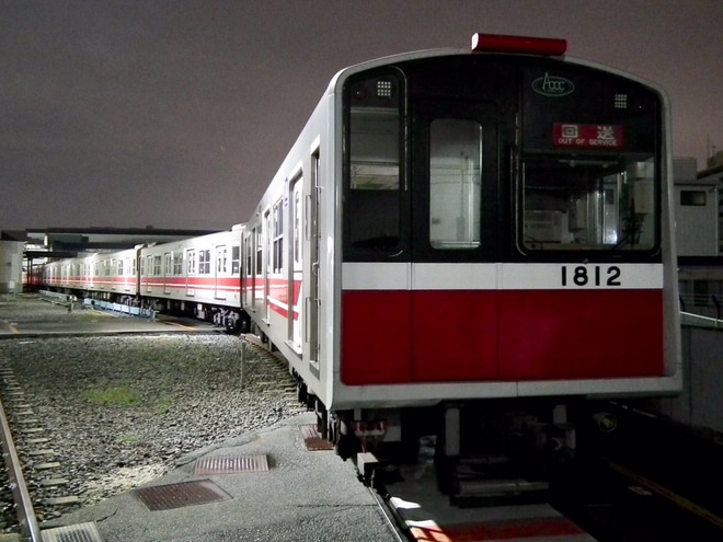 【大阪メトロ】10系1112Fが廃車のため緑木検車場へを緑木検車場付近で撮影した写真