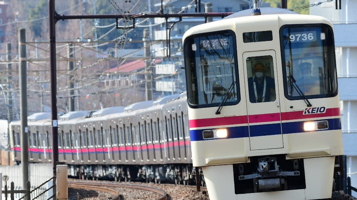 京王】9000系9736F 若葉台出場試運転 |2nd-train鉄道ニュース