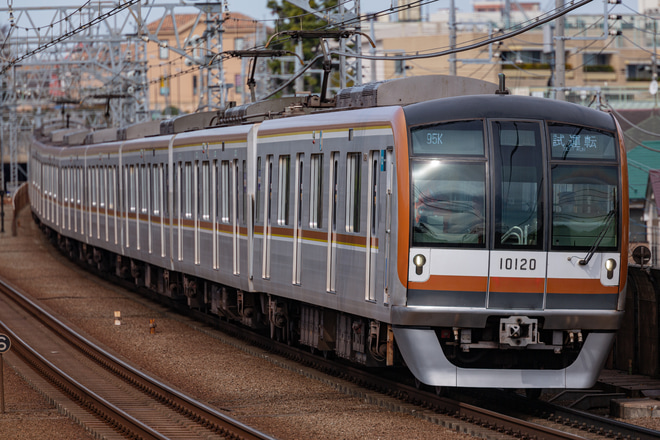 【メトロ】10000系10120F東横線・みなとみらいTTC更新・TASC確認試運転を多摩川駅で撮影した写真