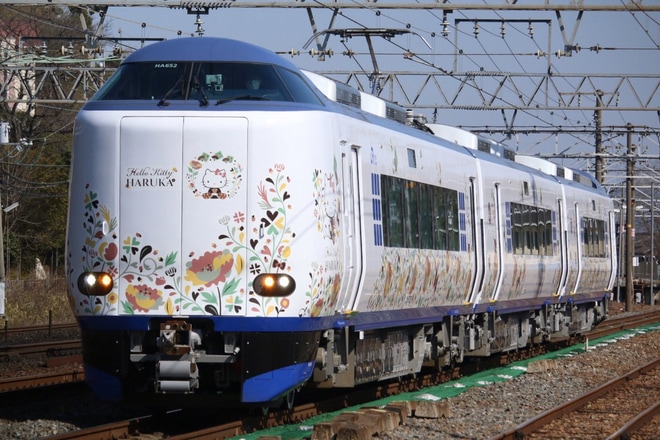 【JR西】271系HA652編成京都鉄博展示返却回送を山崎〜島本間で撮影した写真