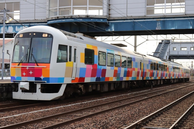 【JR東】485系きらきらうえつ廃車回送を土崎駅で撮影した写真