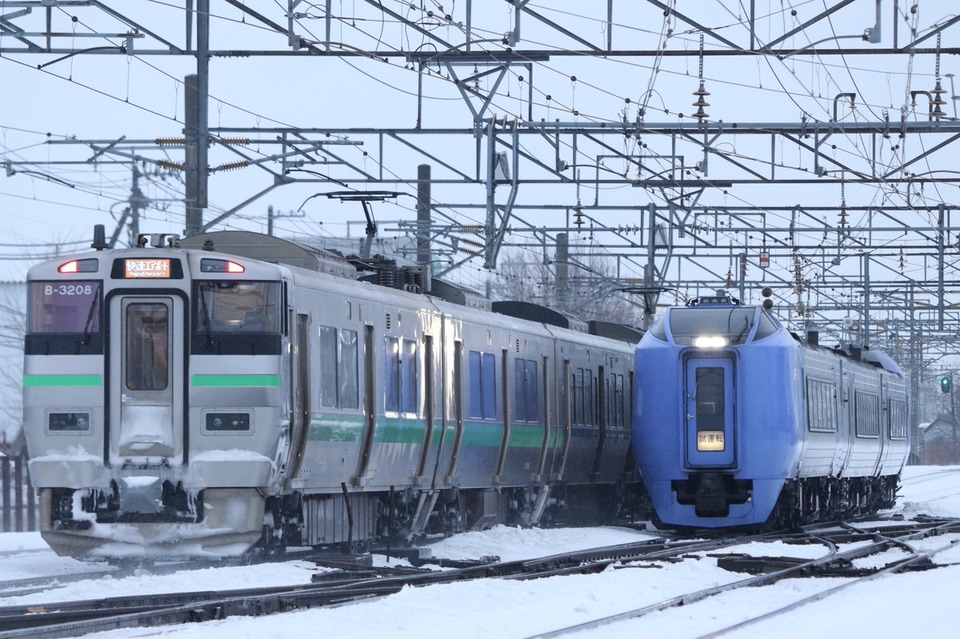 【JR北】キハ281系3両函館から苗穂へ試運転の拡大写真
