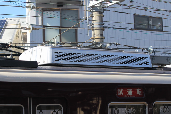 【阪急】8000系8020F 正雀工場出場試運転を正雀駅で撮影した写真