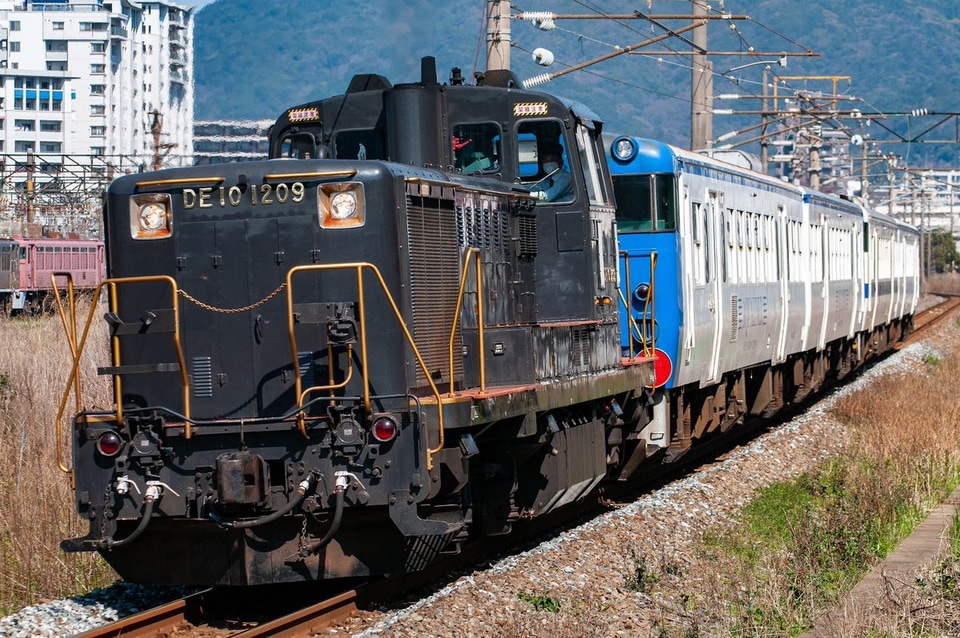 【JR九】キハ47形4両が廃車のため小倉総合車両センターへの拡大写真