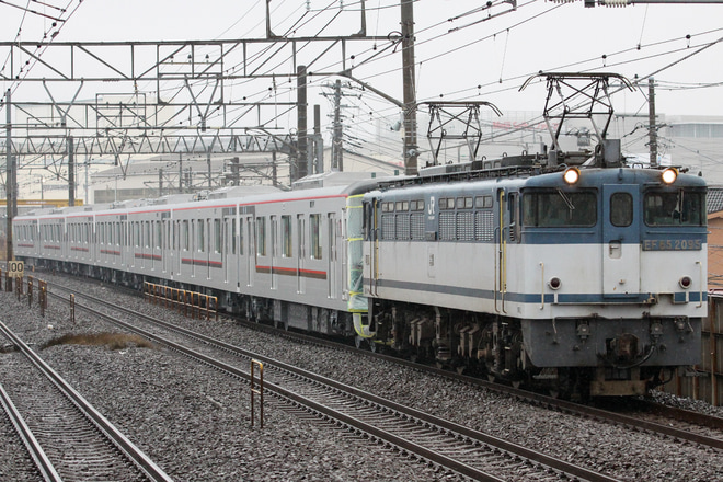 【東武】70090系71793F甲種輸送を鴨宮駅で撮影した写真
