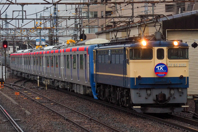 【TX】3000系3185F甲種輸送を彦根駅で撮影した写真