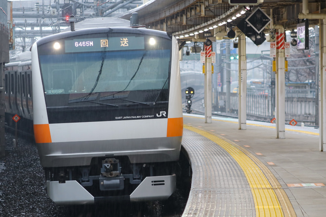 【JR東】E233系青669編成東京総合車両センター出場を大崎駅で撮影した写真