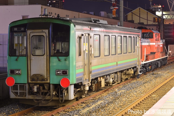 【JR西】キハ120-331 後藤総合車両所へを西宮駅で撮影した写真