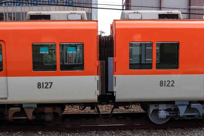 【阪神】8000系8221F神戸側ユニット出場試運転を不明で撮影した写真