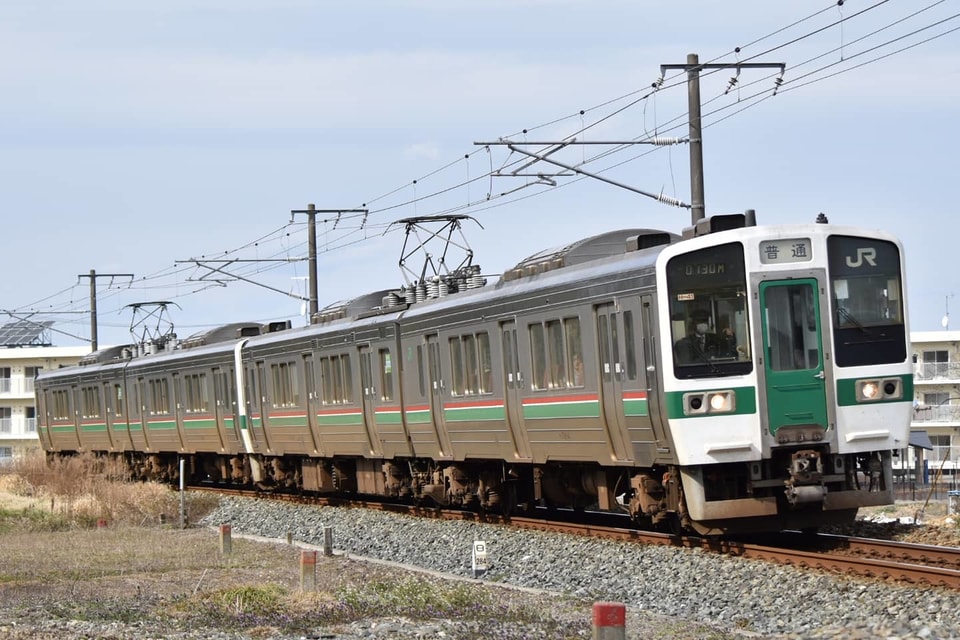 【JR東】719系常磐線での定期運用終了の拡大写真