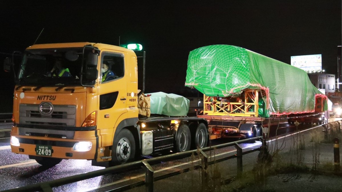 Jr海 L0系改良車と思われる車両が陸送 2nd Train鉄道ニュース