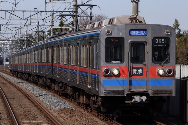 【京成】3600形3658編成 北総線へ入線(20200321)を大町駅で撮影した写真
