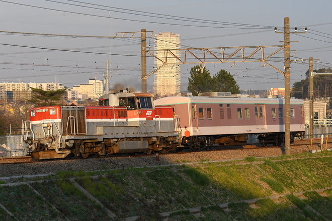 【東急】マニ50-2186甲種輸送を長津田～成瀬間で撮影した写真