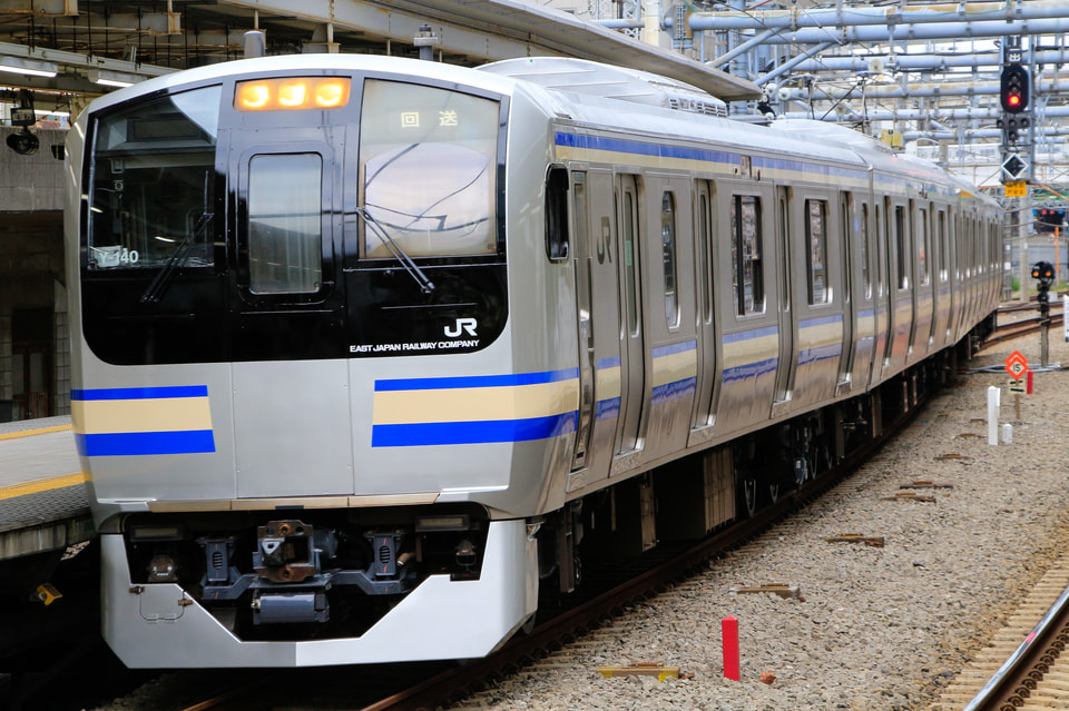 【JR東】E217系Y-140編成東京総合車両センター出場回送の拡大写真