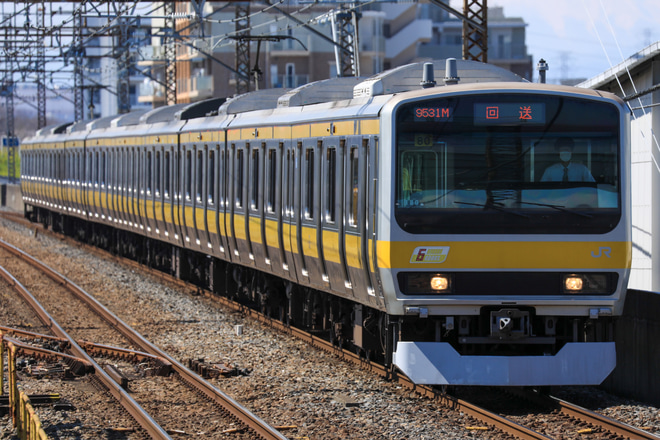 【JR東】E231系B80編成配給準備回送を西浦和駅で撮影した写真