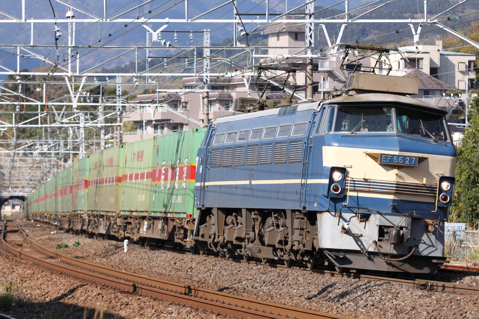 【JR貨】EF66-27牽引 福山レールエクスプレス(20200324)の拡大写真