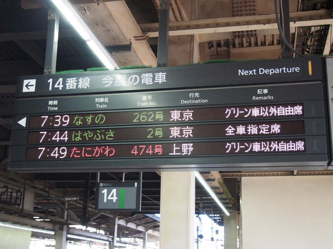 【JR東】上越新幹線で上野発着の定期「たにがわ」号運転開始