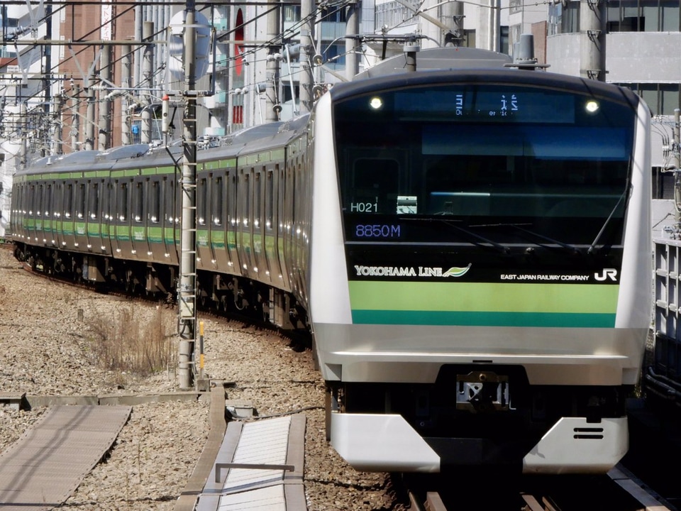 【JR東】E233系クラH021編成 東京総合車両センター出場の拡大写真
