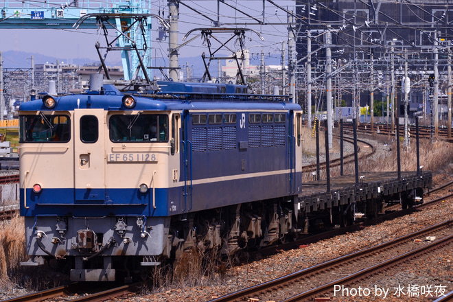 【JR西】チキ6064/6001 吹田総合車両所本所入場を岸辺駅で撮影した写真