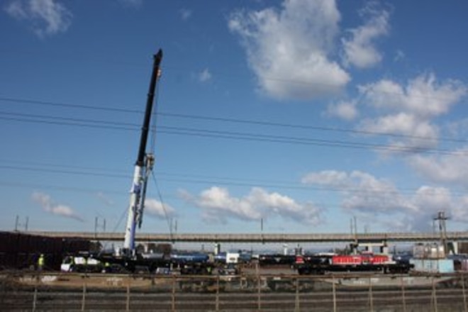 【日通】シキ800、シキ180、チキ6000が解体を宇都宮貨物ターミナル付近で撮影した写真