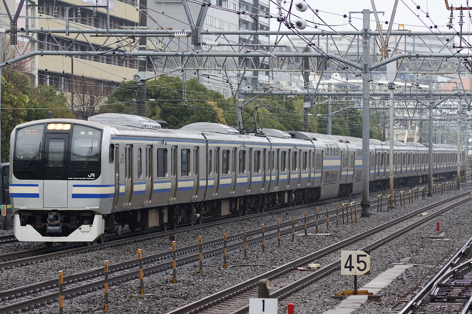 【JR東】E217系Y-8編成東京総合車両センター出場回送の拡大写真