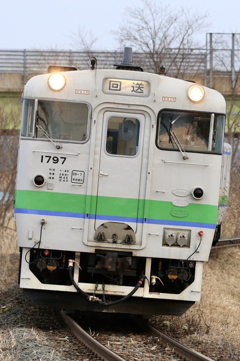 【JR北】キハ40-1716/1722/1797が釧路運輸車両所から回送の拡大写真