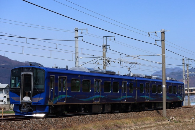 【しな鉄】SR1系S102編成公式試運転を坂城〜テクノさかき間で撮影した写真