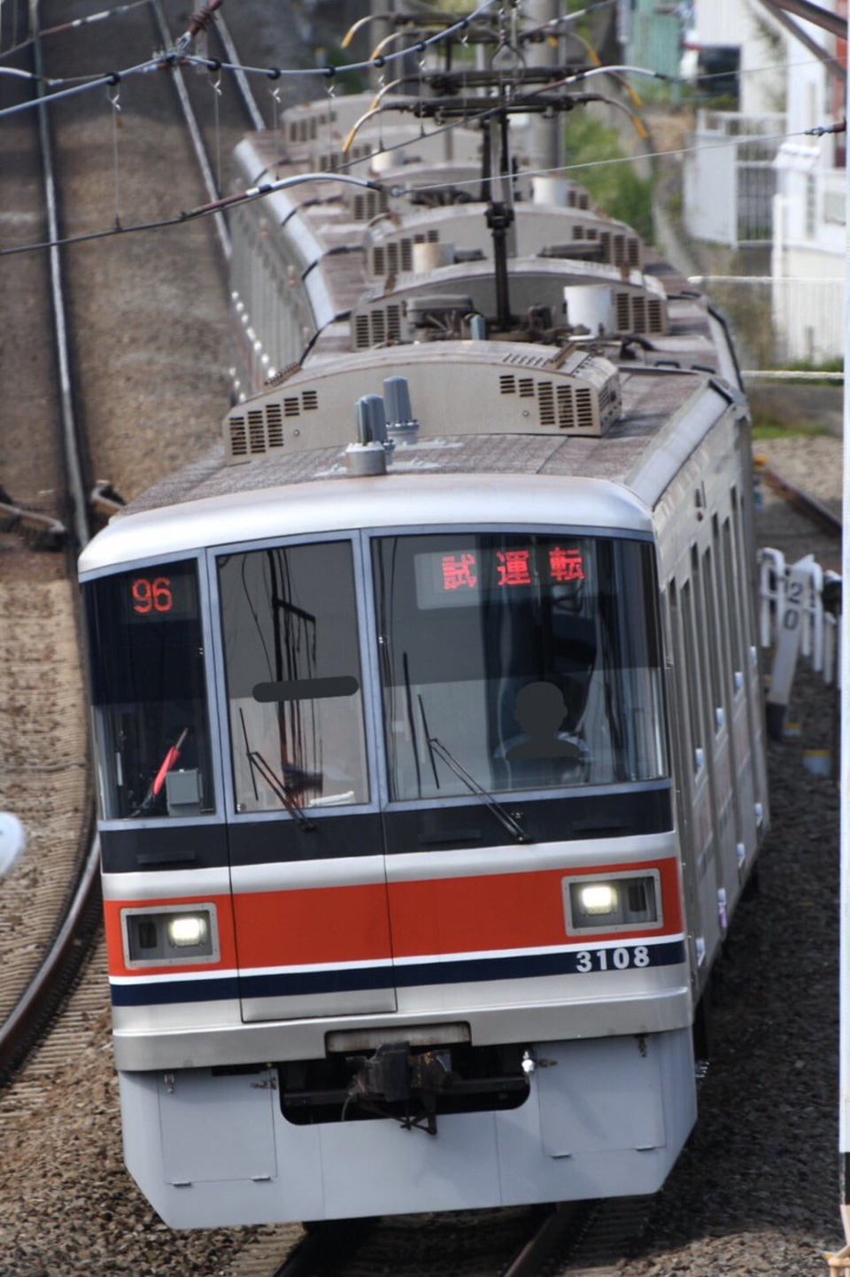 【東急】3000系3008F田園都市線で試運転の拡大写真