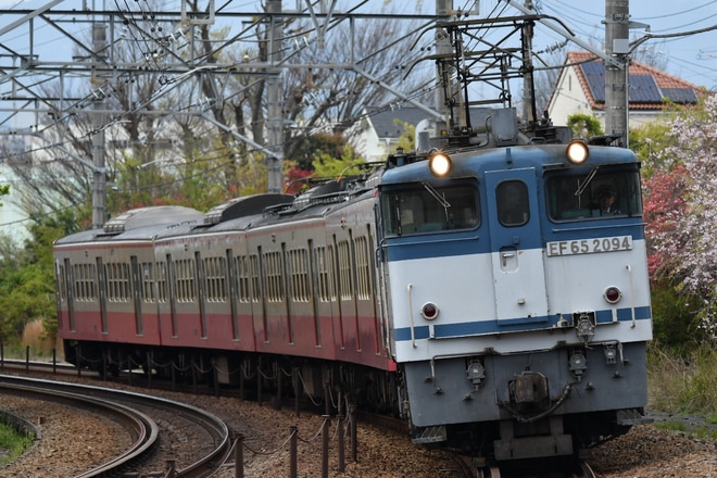 【西武】新101系1247F 多摩川線から甲種輸送を八王子～豊田間で撮影した写真