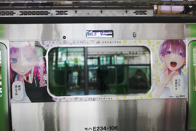 【JR東】E235系トウ36編成 「五等分の花嫁」トレインをで撮影した写真