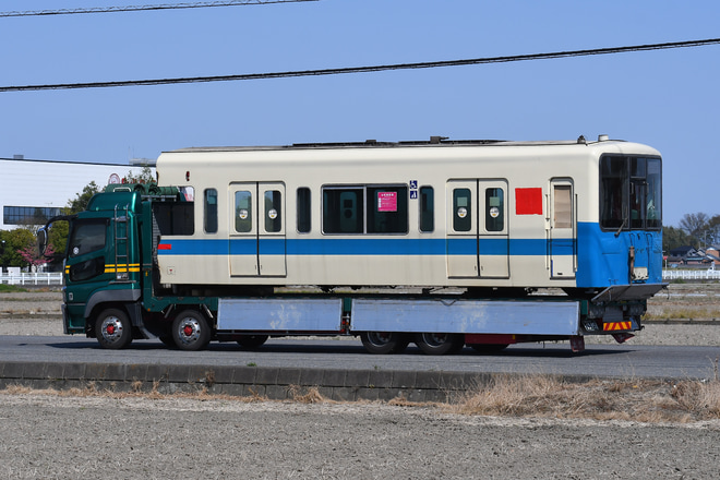 【小田急】8000形8264F(小田原方2両) 廃車・搬出を館林市内で撮影した写真