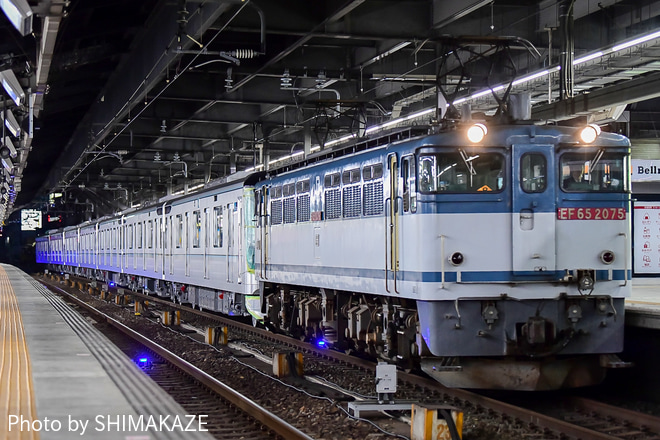 【メトロ】13000系13144F(最終編成)甲種輸送を名古屋駅で撮影した写真