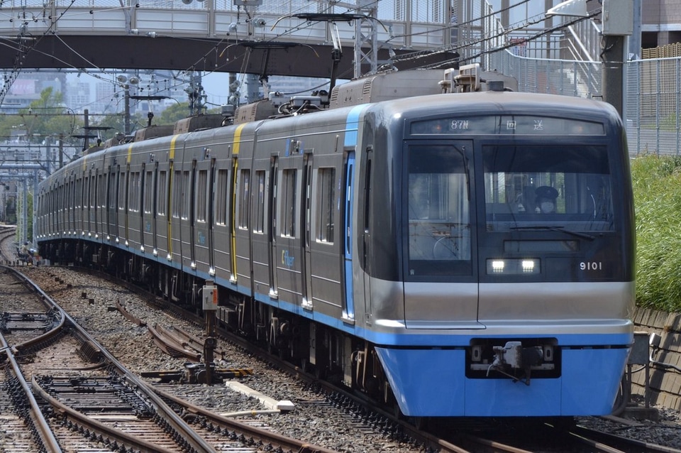 【北総】9100形9108編成宗吾車両基地への拡大写真