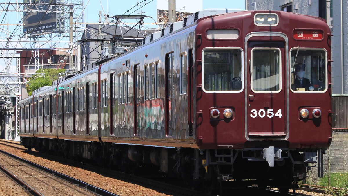 阪急】最後の3000系 3054Fが廃車回送 |2nd-train鉄道ニュース