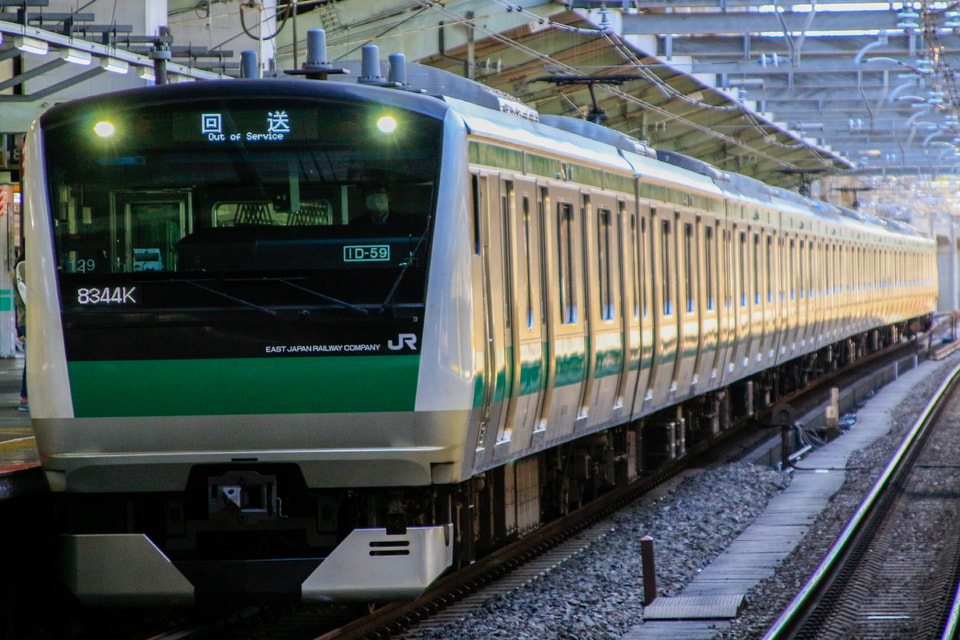 【JR東】E233系ハエ129編成東京総合車両センター入場回送の拡大写真