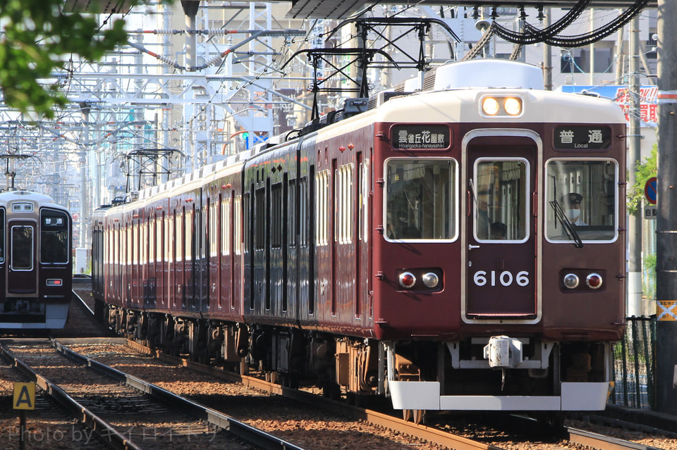 【阪急】6000系 6006Fが8両単独運用への拡大写真