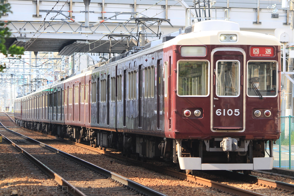 【阪急】6000系 6005Fが10両固定運用への拡大写真