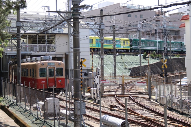 【阪神】武庫川線用に転用改造された5500系5511F試運転を武庫川駅付近で撮影した写真