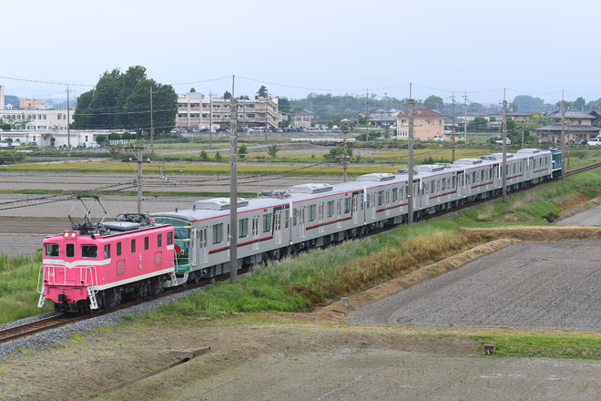 【東武】70090型71795F 甲種輸送（秩父鉄道内）を明戸～大麻生間で撮影した写真