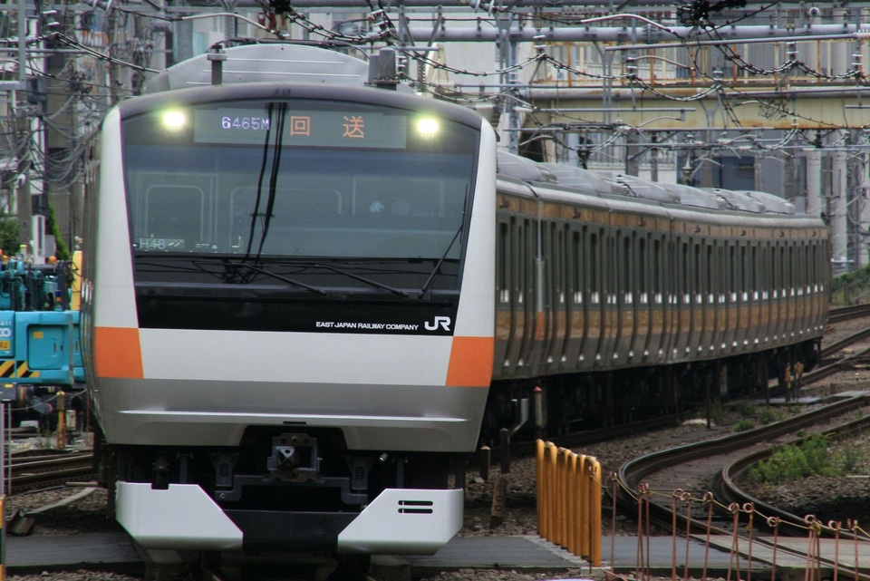 【JR東】E233系H48編成東京総合車両センター出場回送の拡大写真