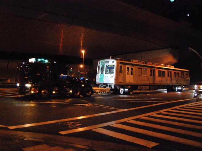【京都市交】10系1118F大阪車輌工業出場し陸送を不明で撮影した写真