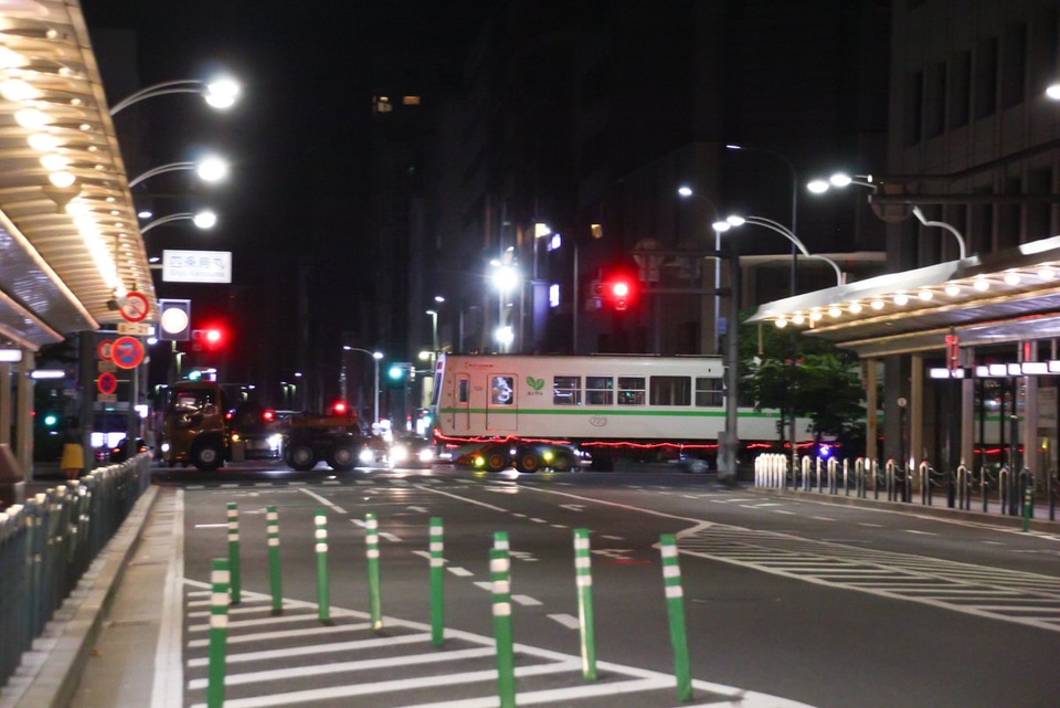 【叡電】デオ720形723号が阪神車両メンテナンスへ陸送の拡大写真