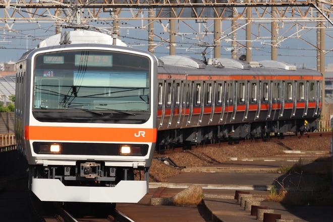 【JR東】E231系ケヨMU41編成営業運転開始を南船橋駅で撮影した写真